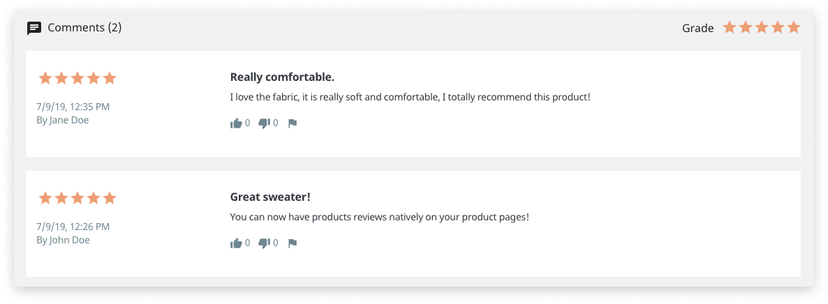 Updated Product Comments module