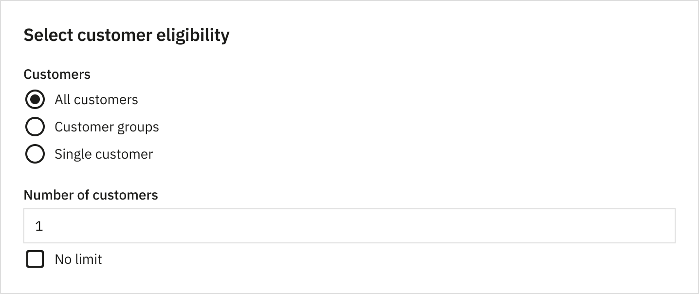 Discount Customer Eligibility
