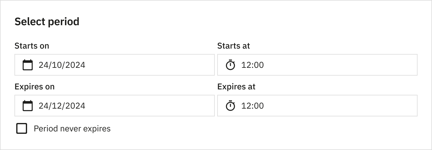 Discount Activation Period