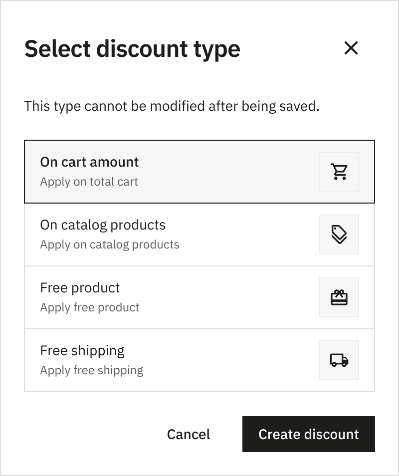 Discount Types