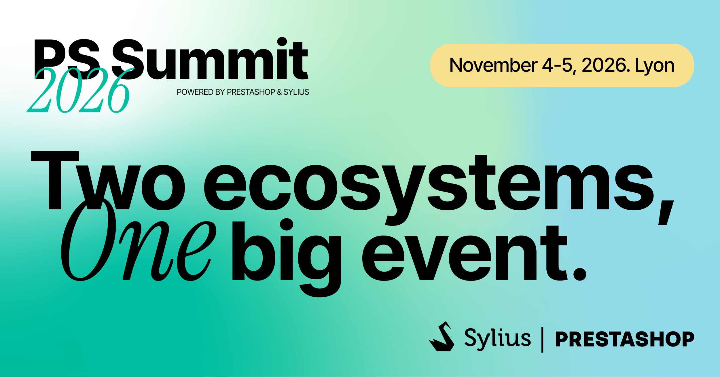 PS Summit, save the date: November 4-5, 2026, Lyon